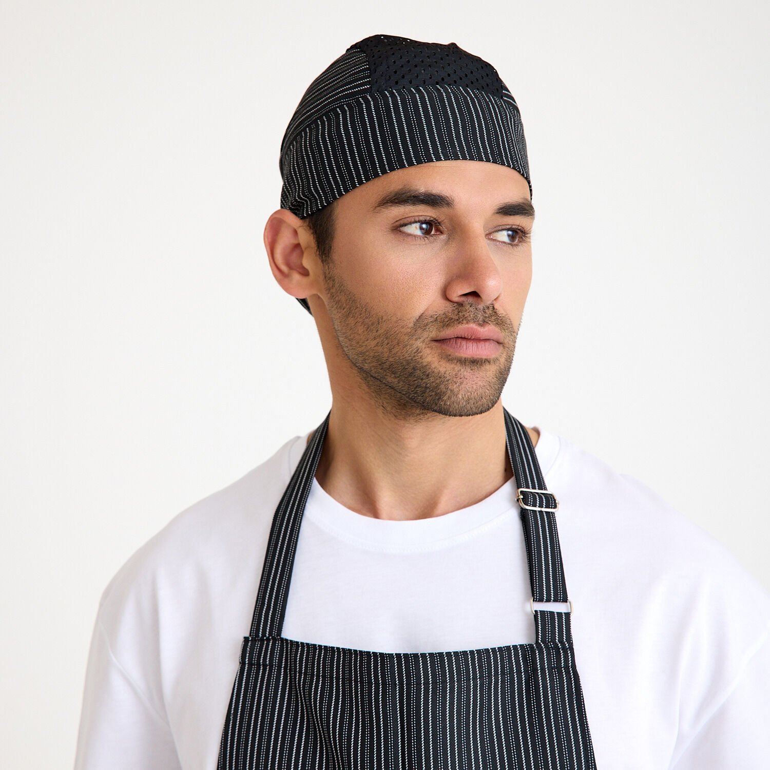 Fileli Çizgili Aşçı Bandana