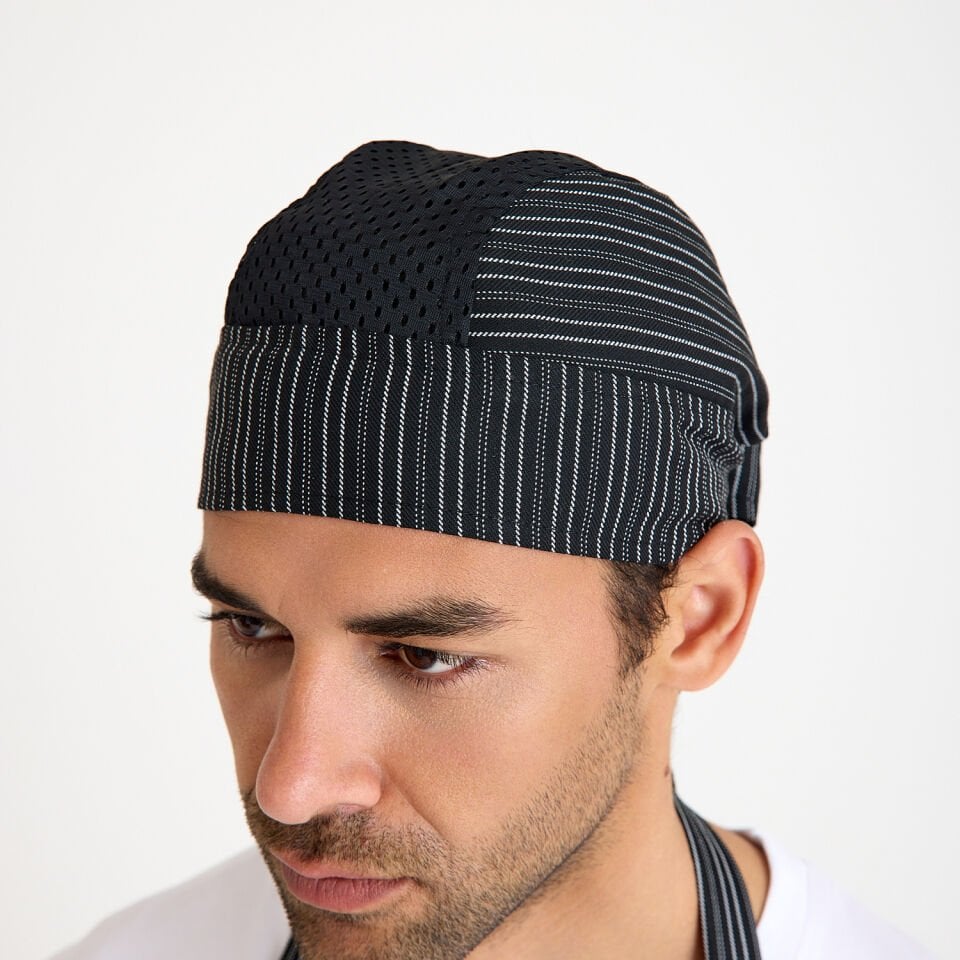 Fileli Çizgili Aşçı Bandana
