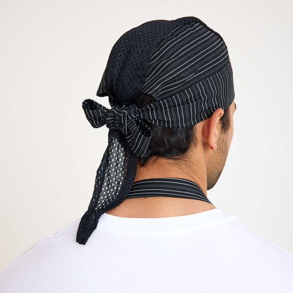 Fileli Çizgili Aşçı Bandana