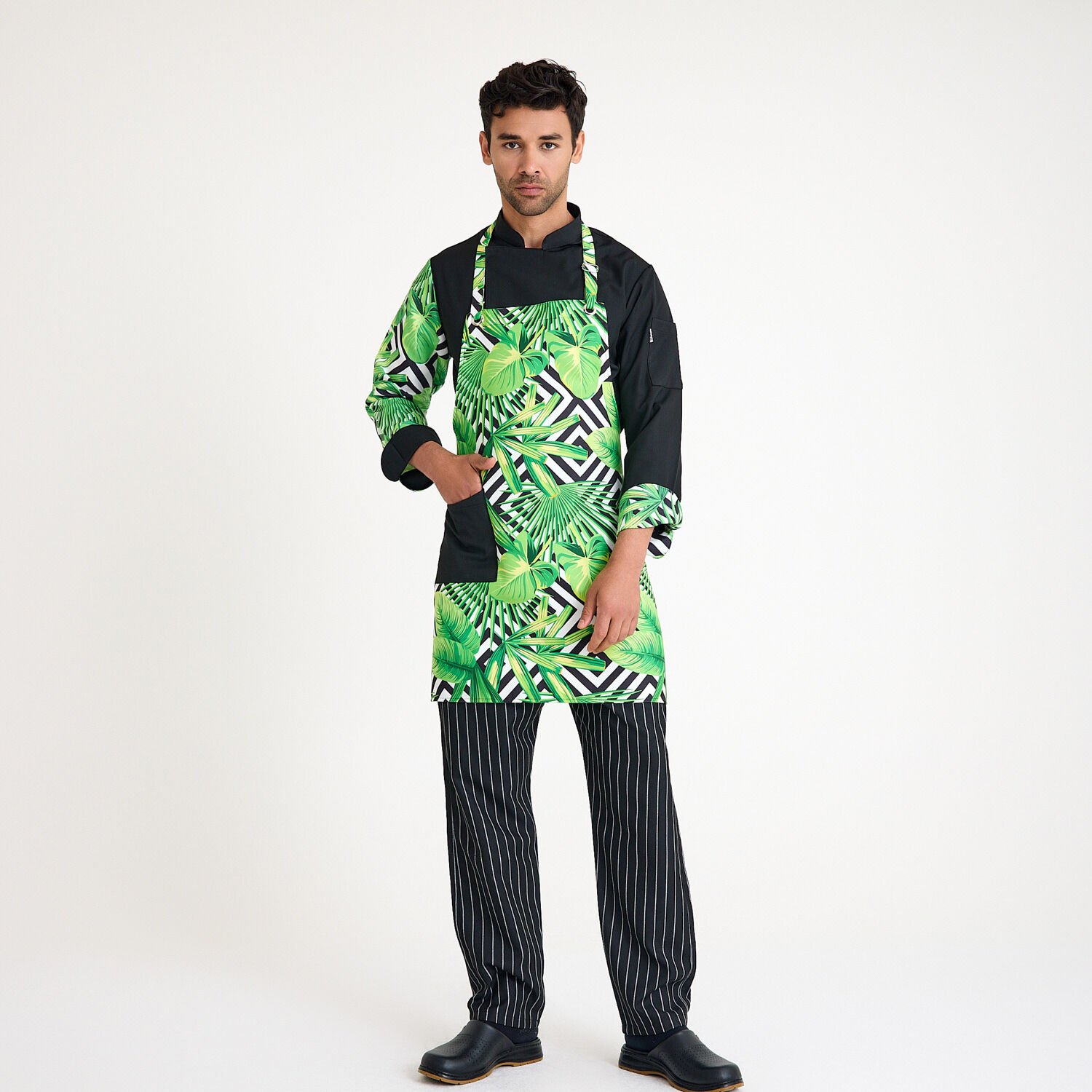 Askılı Önlük Desenli - Doğa