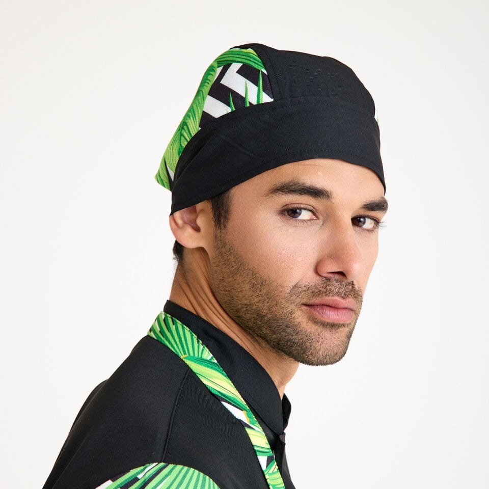 SİYAH Aşçı Bandana - Doğa