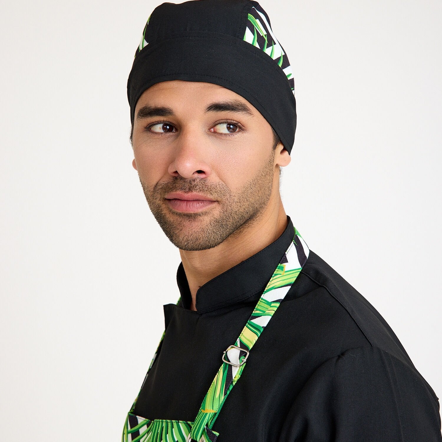 SİYAH Aşçı Bandana - Doğa