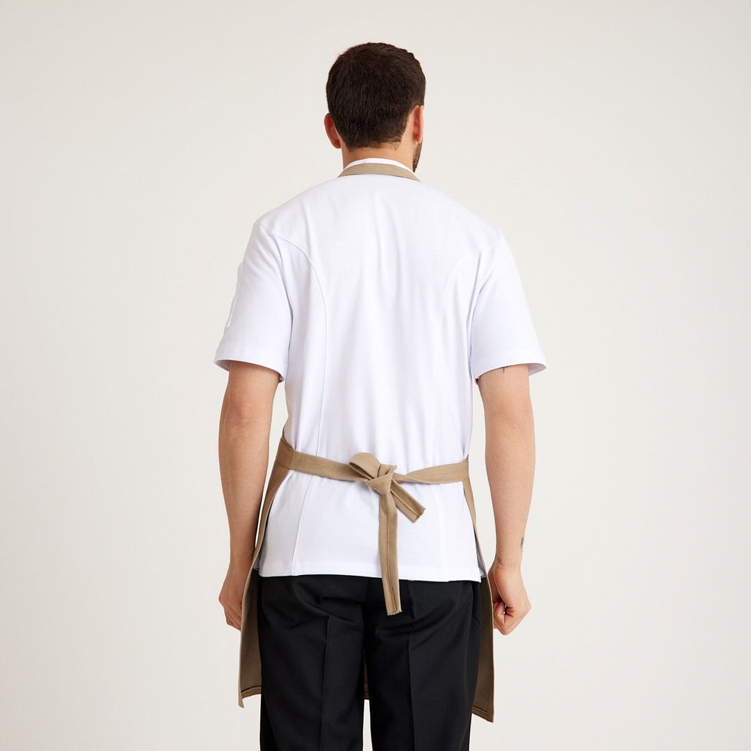 Bej Kot Askılı Cepli Önlük