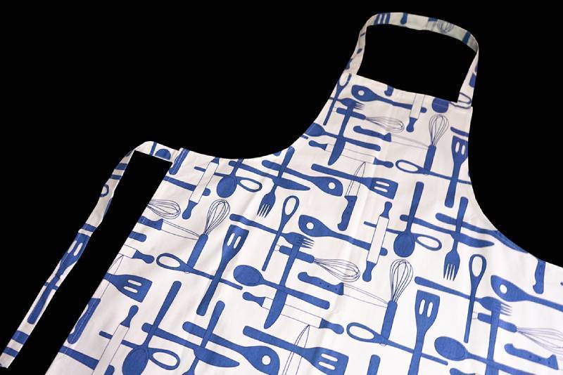 Çatal Bıçak Desenli Askılı Önlük