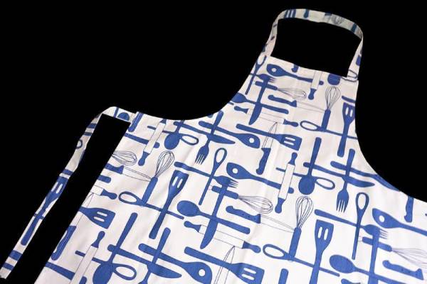 Çatal Bıçak Desenli Askılı Önlük