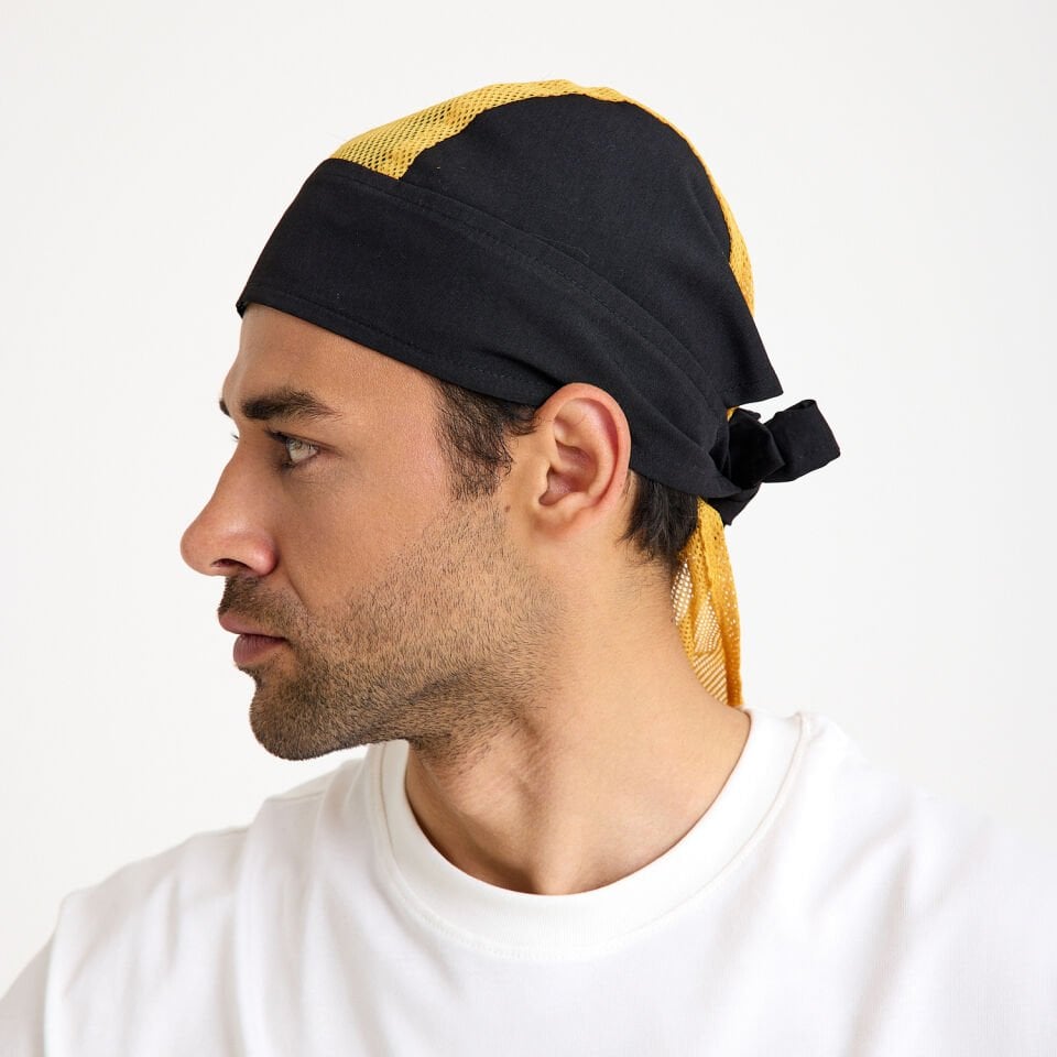 Fileli Aşçı Bandana - Sarı
