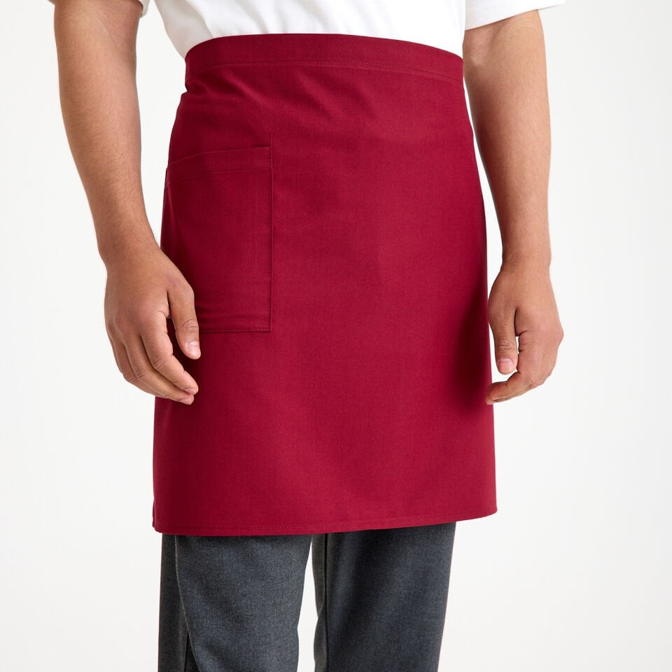 Alpaka Cepli Yarım Önlük - Bordo