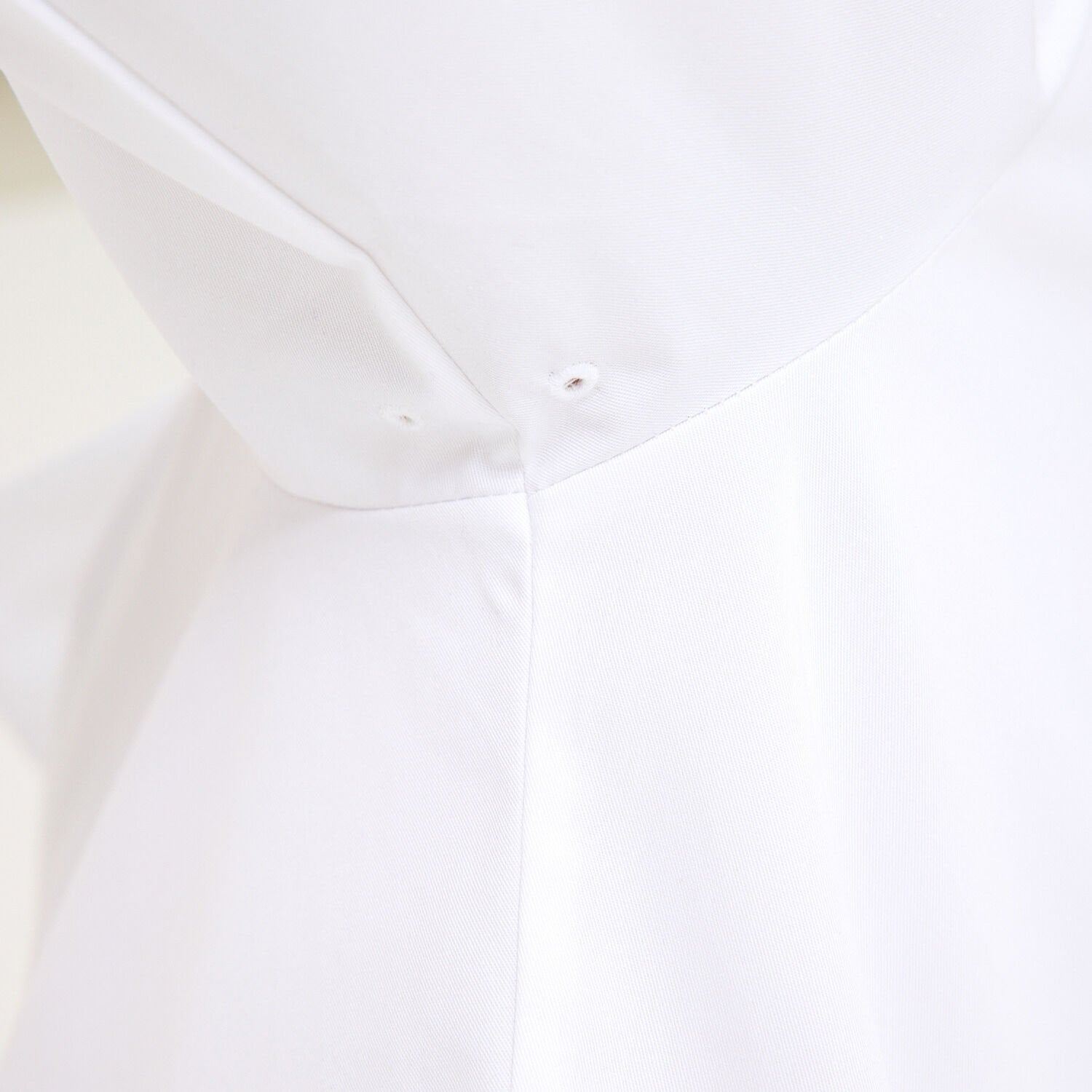 Beyaz Gabardin Hakim Yaka Aşçı Ceketi