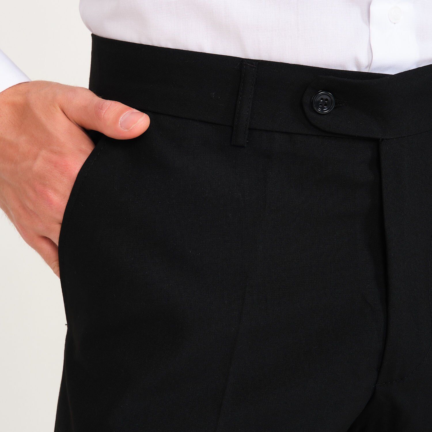 Siyah Garson Klasik İş Pantolonu