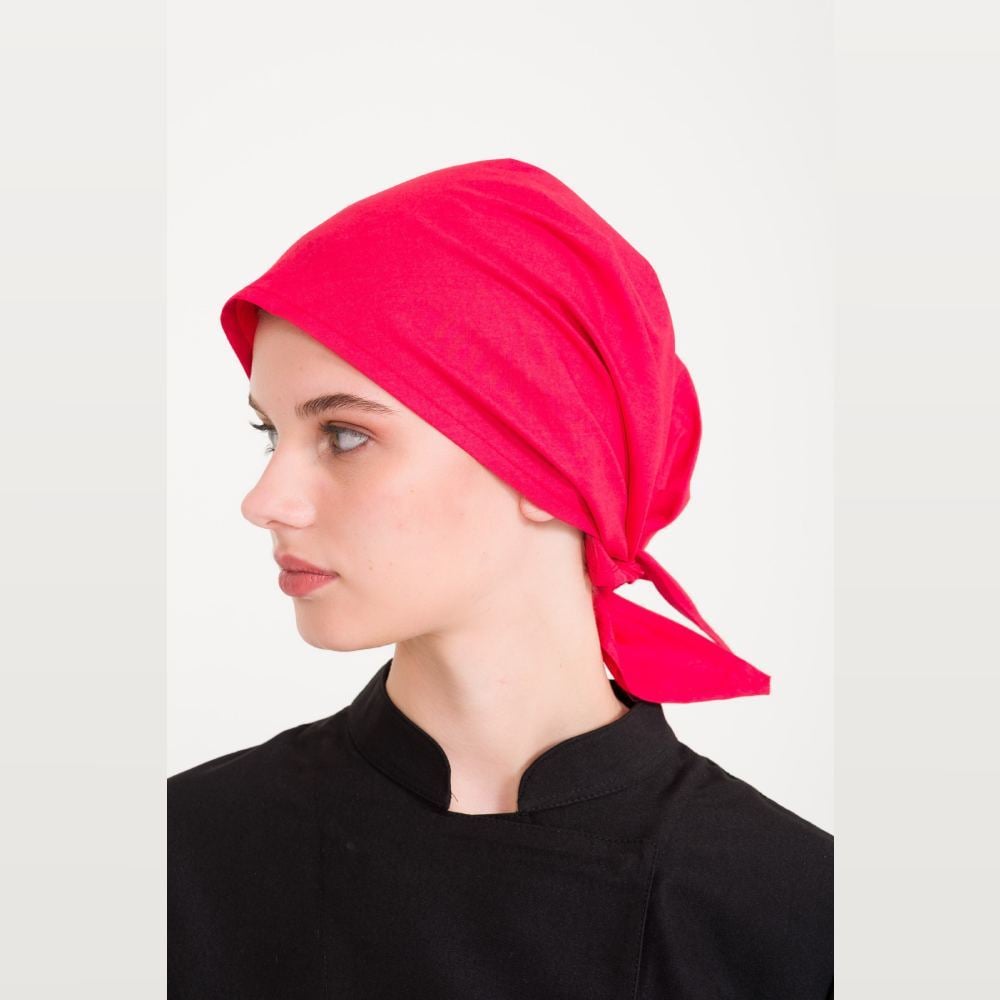 Kırmızı Üçgen Aşçı Bandana | Fular
