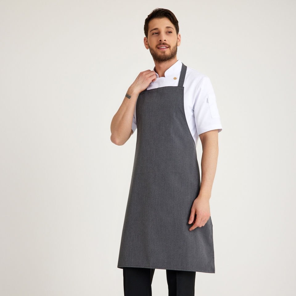 Gri Geniş Kuşak Önlük