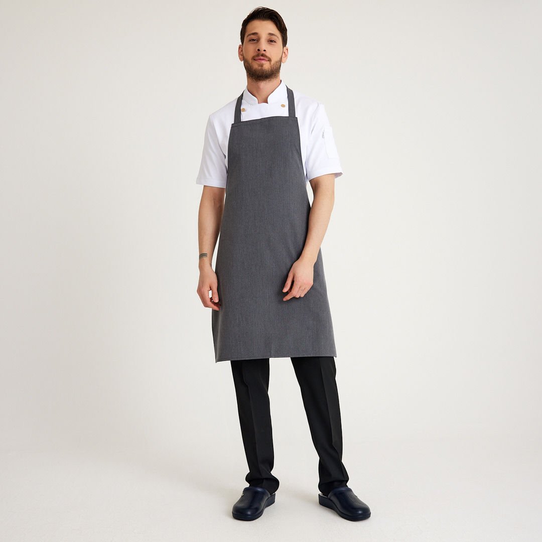 Gri Geniş Kuşak Önlük