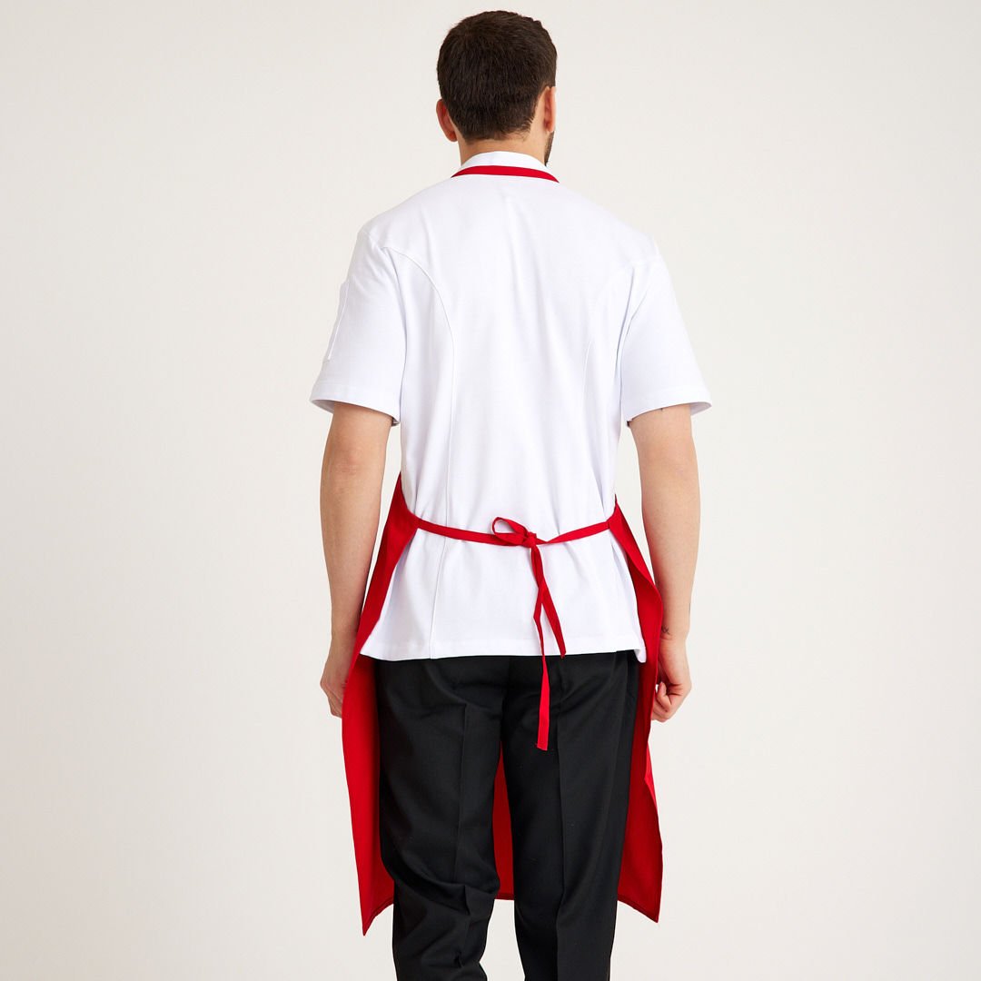 Kırmızı Cepli Askılı Önlük