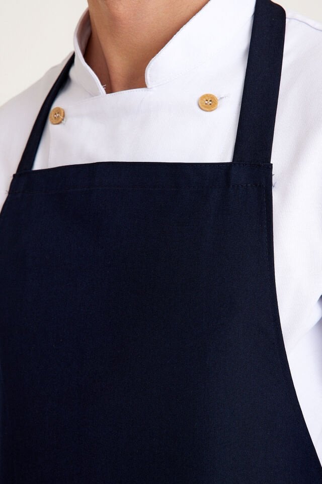 Lacivert Geniş Kuşak Askılı Önlük