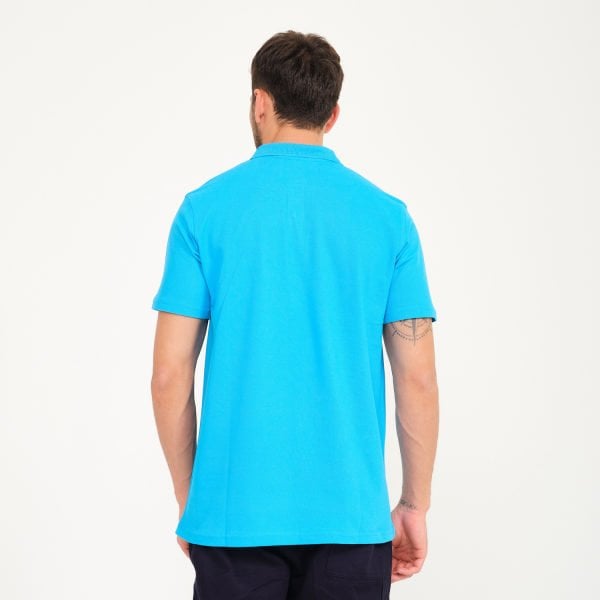 Turkuaz Penye Lacoste Polo Yaka İş Tişörtü