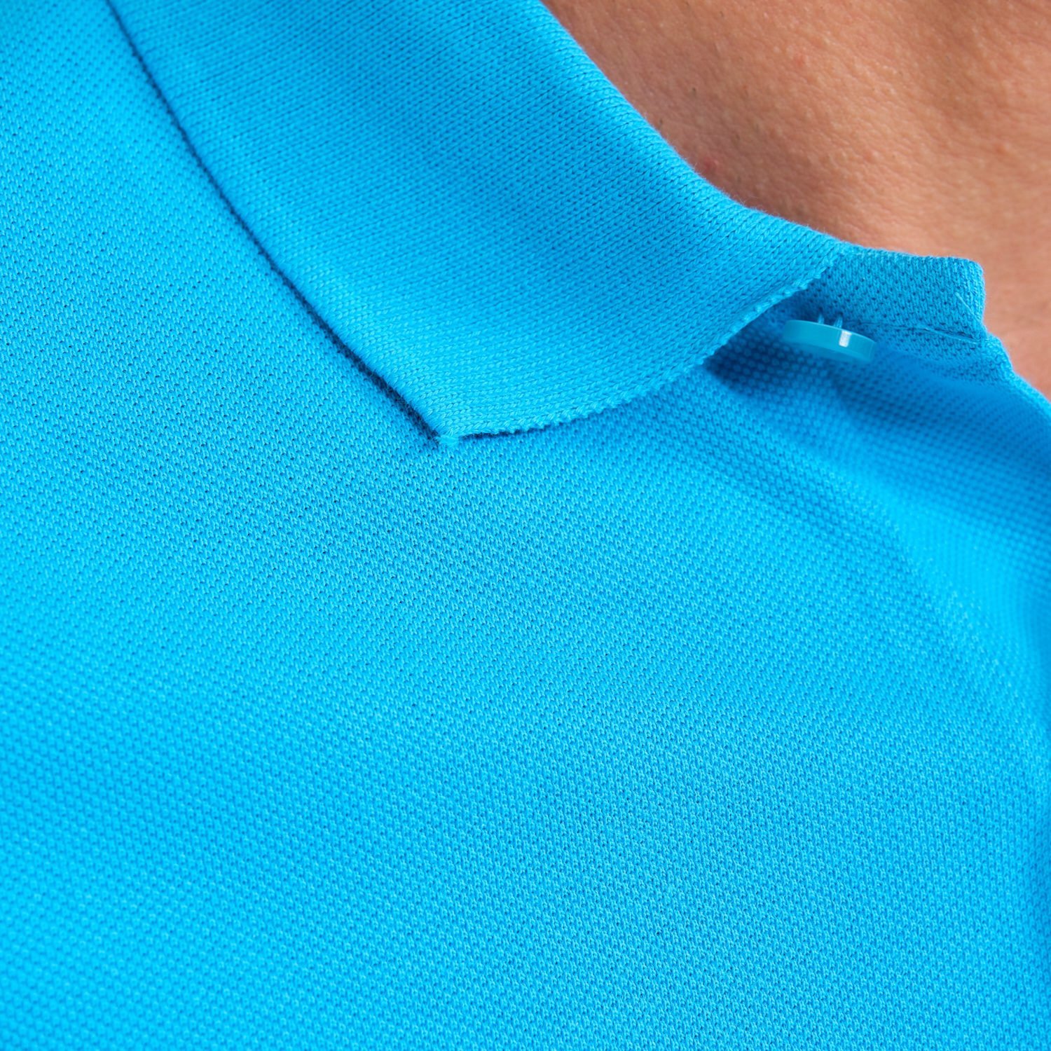 Turkuaz Penye Lacoste Polo Yaka İş Tişörtü