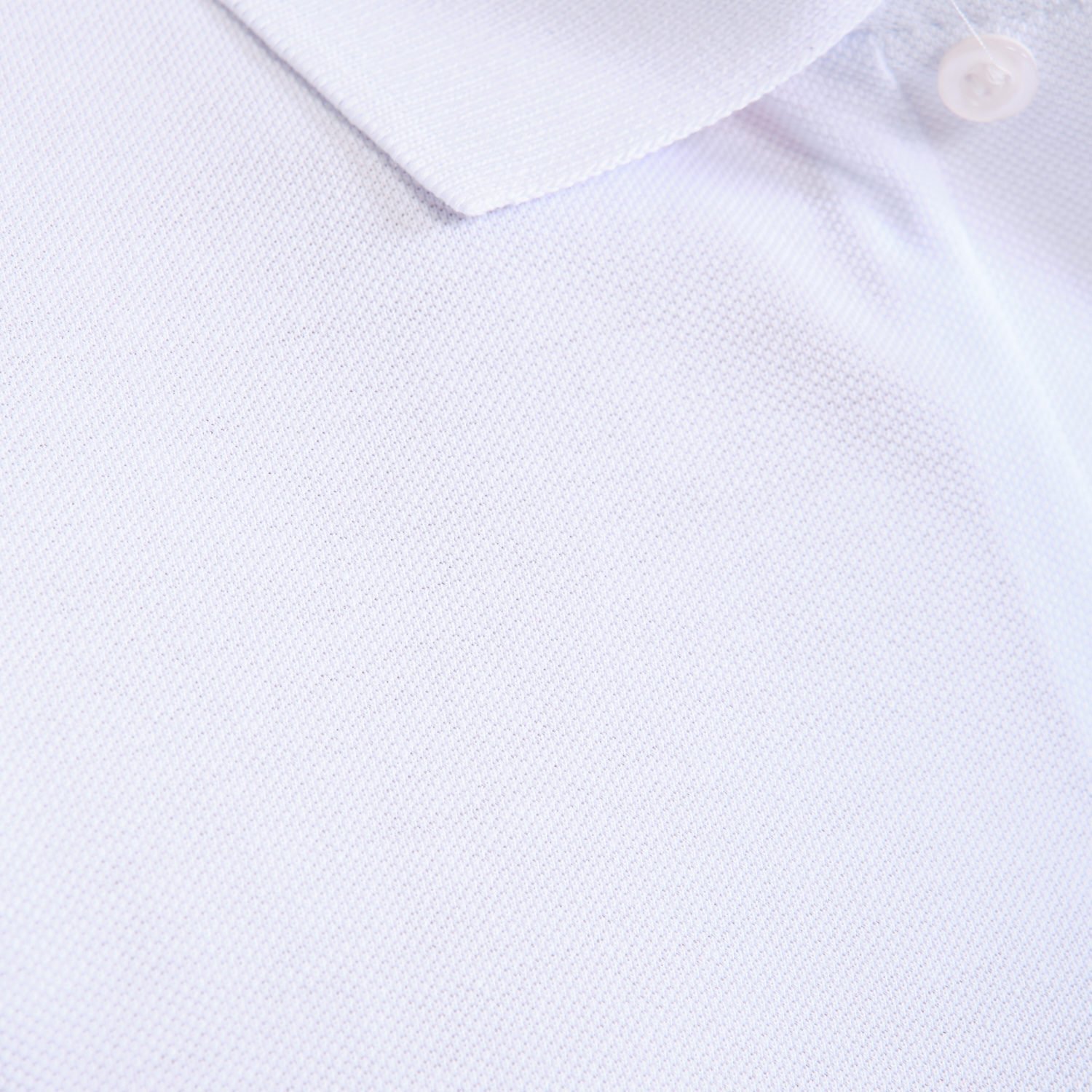 Beyaz Penye Lacoste Polo Yaka İş Tişörtü