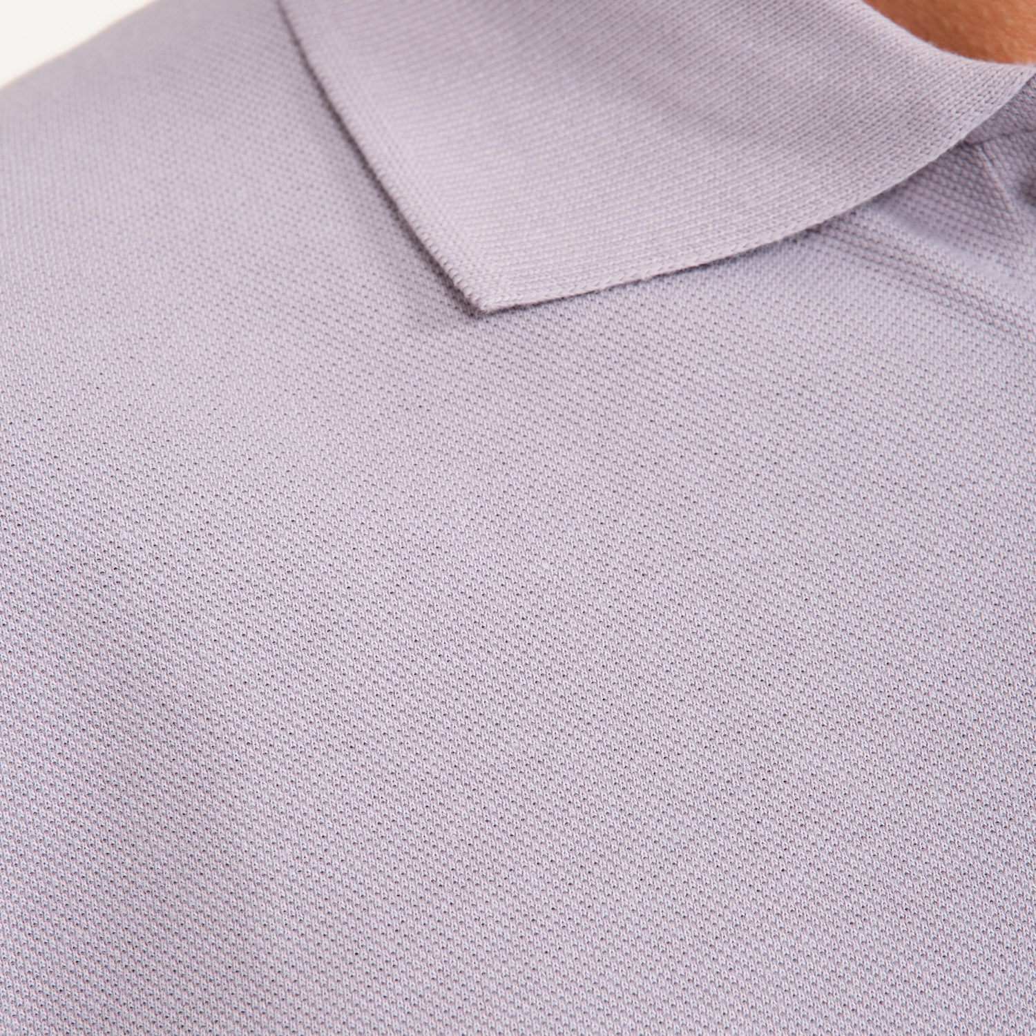 Gri Penye Lacoste Polo Yaka İş Tişörtü