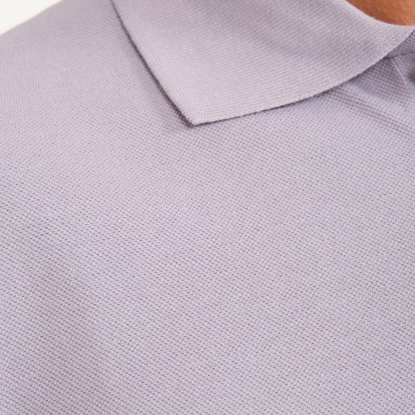 Gri Penye Lacoste Polo Yaka İş Tişörtü