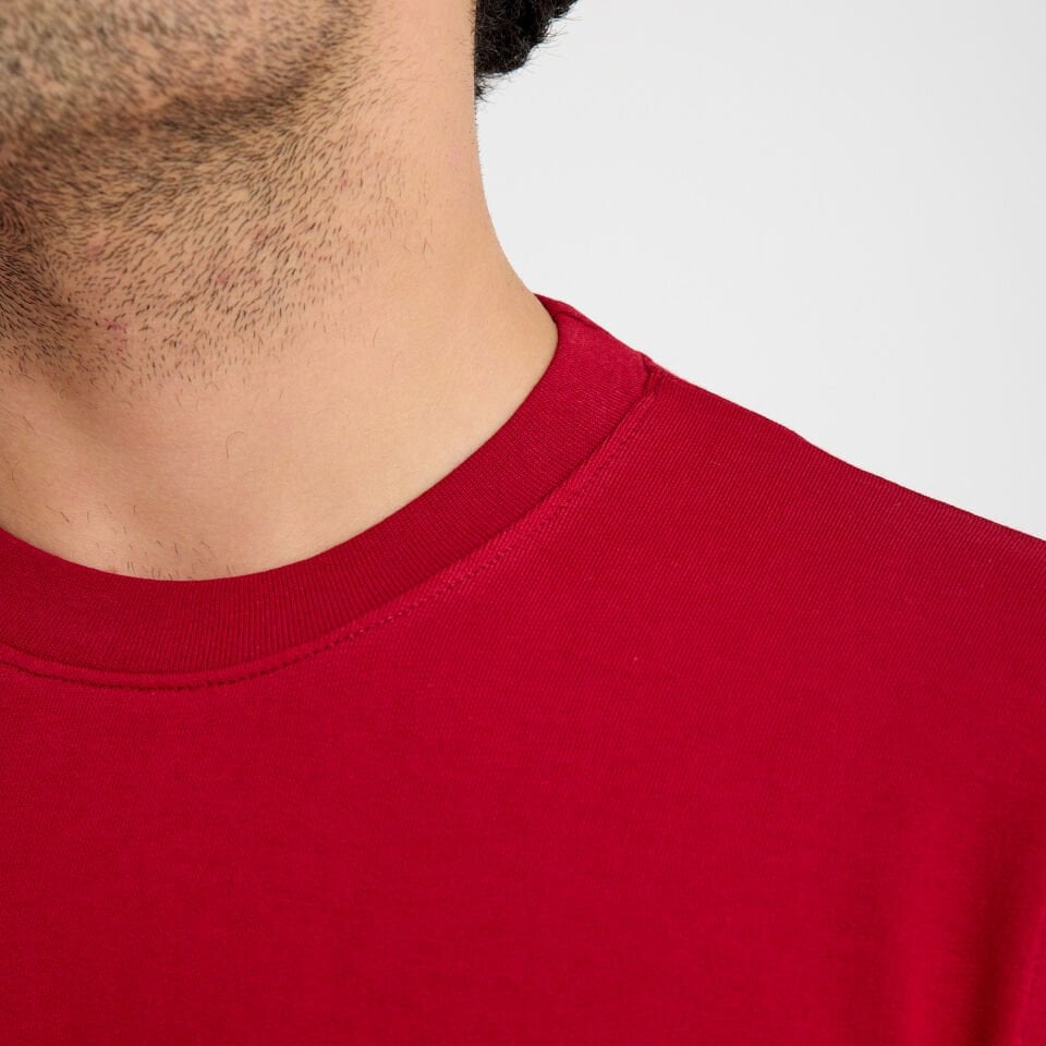 İki İplik Sweatshirt | Bordo