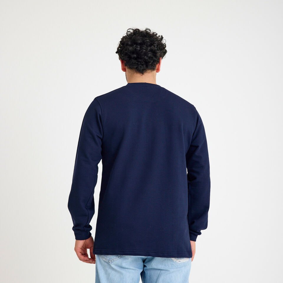 İki İplik Sweatshirt | Lacivert