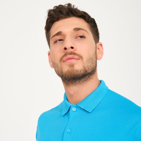 Turkuaz Forma Kappa Kumaş Polo Yaka İş Tişörtü