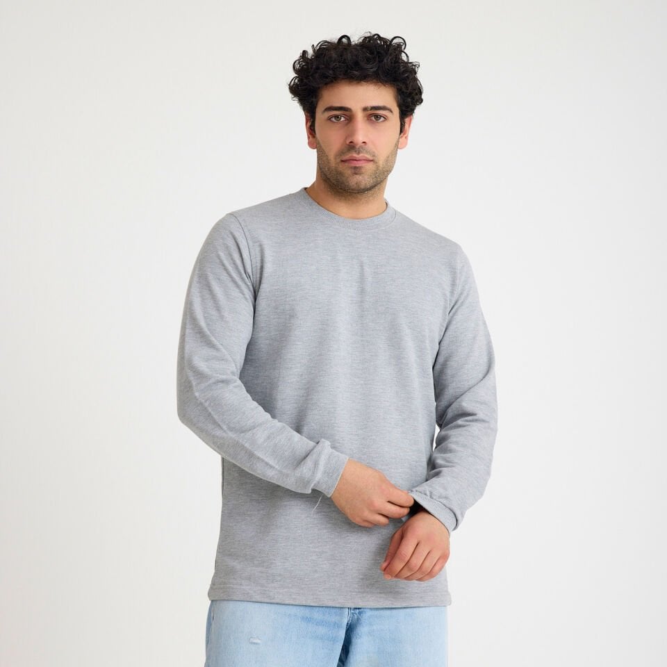 İki İplik Sweatshirt | Gri