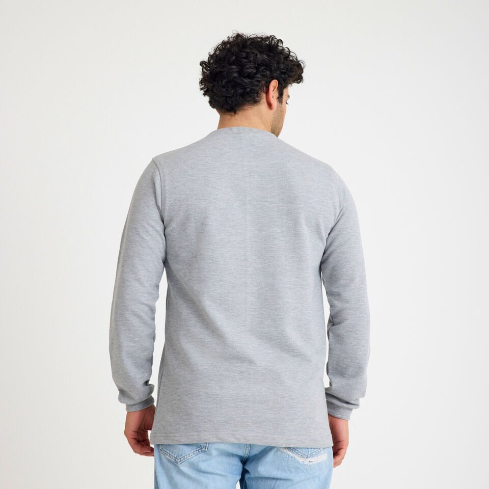 İki İplik Sweatshirt | Gri
