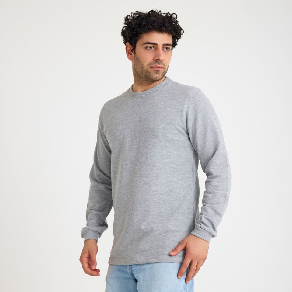 İki İplik Sweatshirt | Gri
