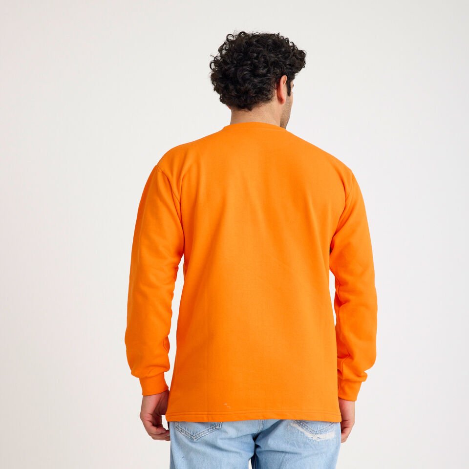 İki İplik Sweatshirt | Turuncu