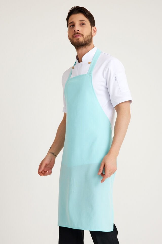 Mint Yeşili Geniş Kuşak Askılı Önlük