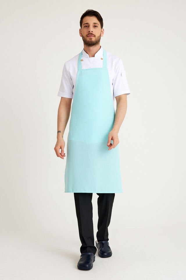 Mint Yeşili Geniş Kuşak Askılı Önlük