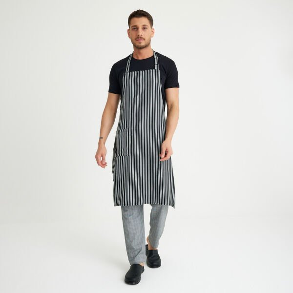 Kalın Çizgili Geniş Kuşak Askılı Önlük