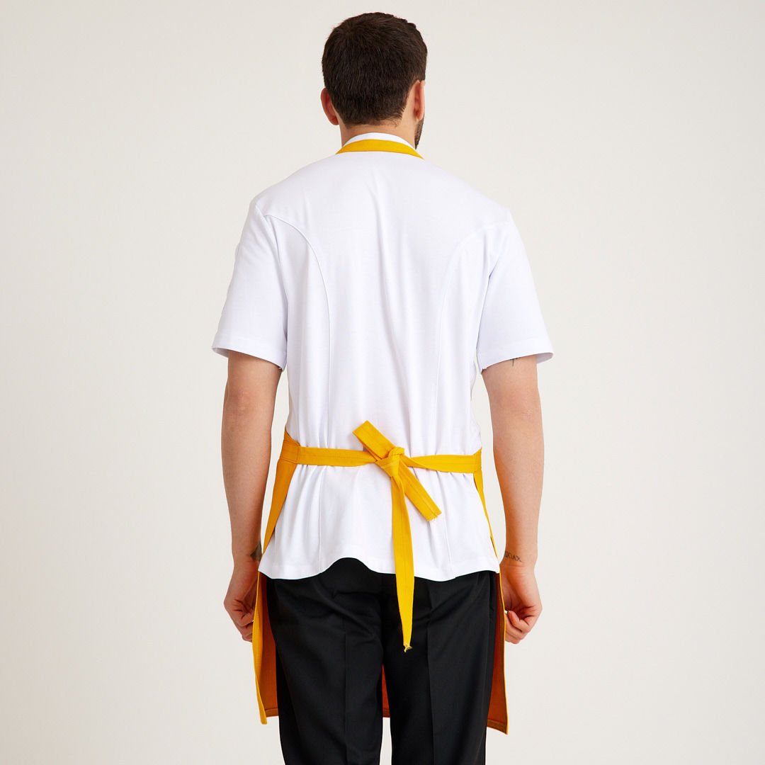 Sarı Kot Askılı Cepli Önlük