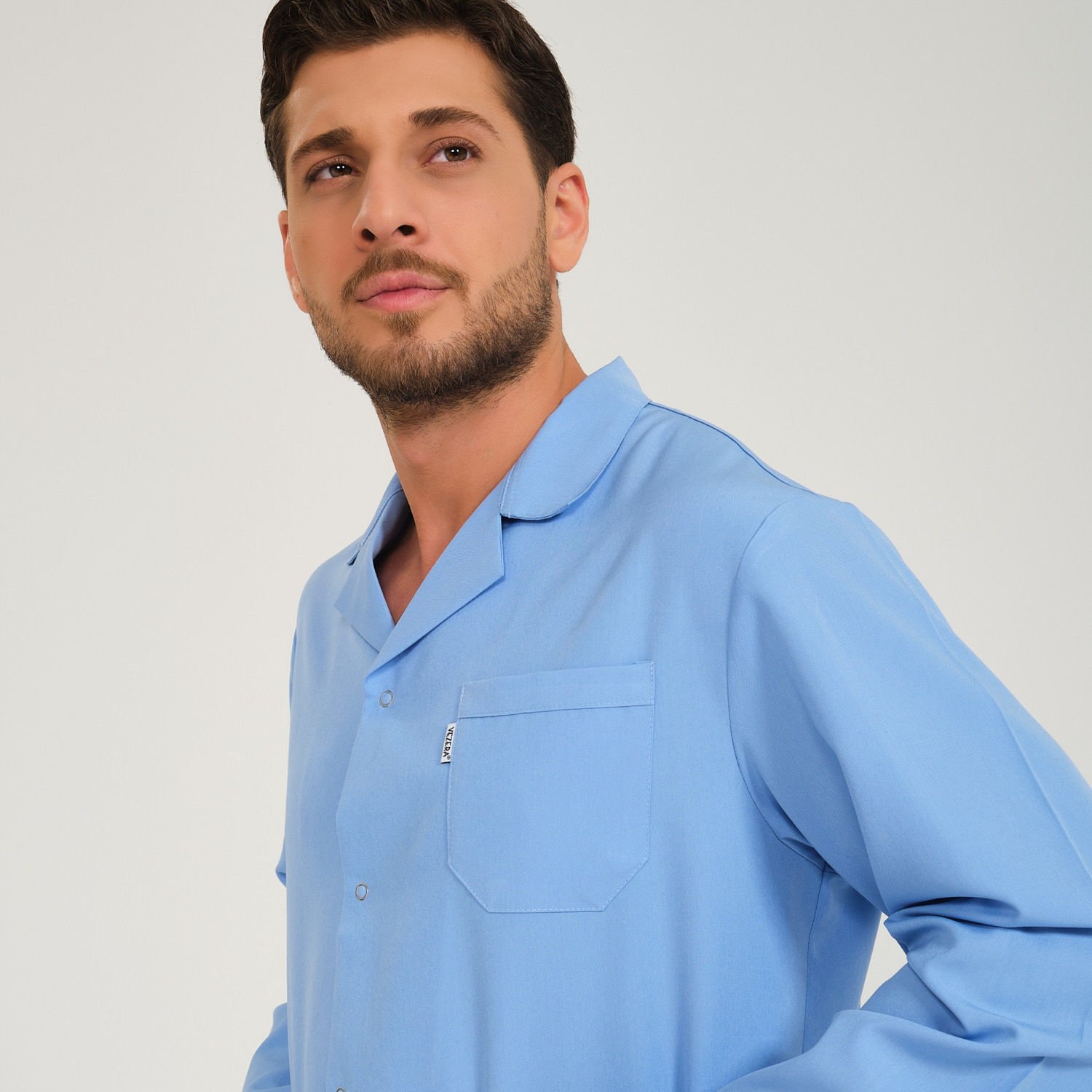 Mavi Erkek Alpaka İş Önlüğü