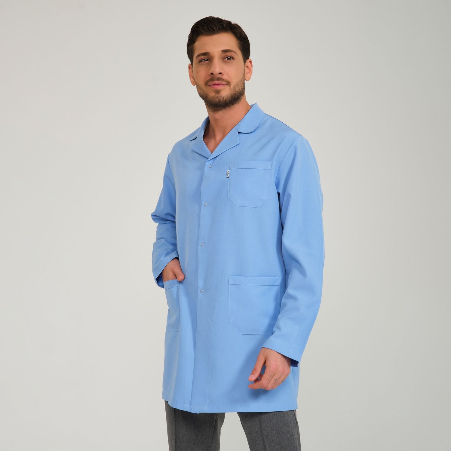 Mavi Erkek Alpaka İş Önlüğü